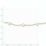 Load image into Gallery viewer, 14K Yellow Gold 5.5-6.5mm Freshwater Cultured Pearl Necklace length: 16 inches