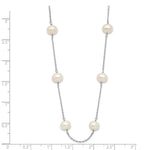 Load image into Gallery viewer, 14K White Gold White Freshwater Cultured Pearl Necklace length: 16 inches