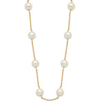 Load image into Gallery viewer, 14K Yellow Gold 8-9mm Freshwater Cultured Pearl Necklace length: 18 inches