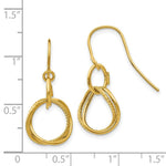 Load image into Gallery viewer, 14K Yellow Gold Small Twisted Circle Shepherd Hook Earrings