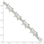 Load image into Gallery viewer, Sterling Silver Pig Hog Piggy Piglet Bracelet 7'' length