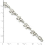 Load image into Gallery viewer, Sterling Silver Elephants Bracelet