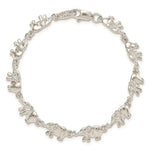 Load image into Gallery viewer, Sterling Silver Elephants Bracelet