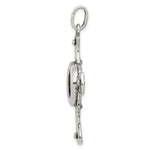 Load image into Gallery viewer, Sterling Silver & Bronze Antiqued Widows Mite Coin Cross Pendant