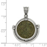 Load image into Gallery viewer, Sterling Silver Antiqued Constantine Coin Pendant
