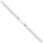 Load image into Gallery viewer, Sterling Silver Anchor ID Bracelet 8'' length