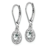 Load image into Gallery viewer, Sterling Silver Diamond and White Topaz Earrings