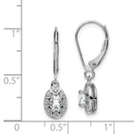 Load image into Gallery viewer, Sterling Silver Diamond and White Topaz Earrings