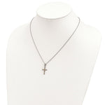 Load image into Gallery viewer, Sterling Silver & 12K Gold Cross Necklace