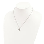 Load image into Gallery viewer, Sterling Silver & 12K Gold Antiqued Cross Necklace