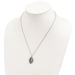 Load image into Gallery viewer, Sterling Silver & 12K Gold Accents Antiqued St. Christopher Necklace