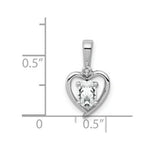 Load image into Gallery viewer, Sterling Silver White Topaz and Diamond Pendant