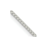 Load image into Gallery viewer, Sterling Silver 1.25mm 8 Sided Diamond-cut Box Chain