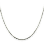 Load image into Gallery viewer, Sterling Silver 1.5mm 8 Sided Diamond-cut Box Chain