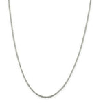 Load image into Gallery viewer, Sterling Silver Rhodium-plated 1.7mm 8 Sided Diamond-cut Mirror Box Chain