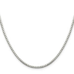 Load image into Gallery viewer, Sterling Silver 2mm 8 Sided Diamond-cut Box Chain