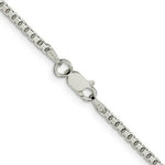 Load image into Gallery viewer, Sterling Silver 2mm 8 Sided Diamond-cut Box Chain