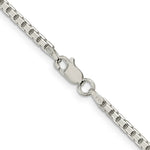 Load image into Gallery viewer, Sterling Silver 2.5mm 8 Sided Diamond-cut Box Chain