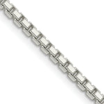Load image into Gallery viewer, Sterling Silver 2.5mm 8 Sided Diamond-cut Box Chain