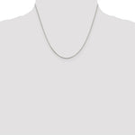 Load image into Gallery viewer, Sterling Silver Rhodium-plated .8mm Box Chain