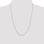 Load image into Gallery viewer, Sterling Silver Rhodium-plated .8mm Box Chain