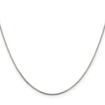 Load image into Gallery viewer, Sterling Silver Rhodium-plated .8mm Box Chain