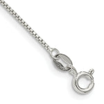 Load image into Gallery viewer, Sterling Silver 0.9mm Box Chain 10'' length