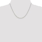 Load image into Gallery viewer, Sterling Silver Rhodium-plated .9mm Box Chain