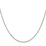 Load image into Gallery viewer, Sterling Silver Rhodium-plated .9mm Box Chain