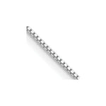 Load image into Gallery viewer, Sterling Silver Rhodium-plated .9mm Box Chain