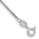 Load image into Gallery viewer, Sterling Silver 1.1mm Box Chain 10'' length