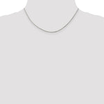 Load image into Gallery viewer, Sterling Silver Rhodium-plated 1.25mm Box Chain