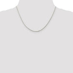 Load image into Gallery viewer, Sterling Silver Rhodium-plated 1.25mm Box Chain