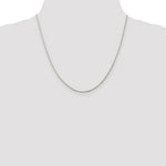 Load image into Gallery viewer, Sterling Silver Rhodium-plated 1.25mm Box Chain