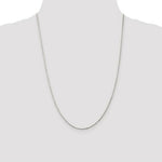 Load image into Gallery viewer, Sterling Silver Rhodium-plated 1.25mm Box Chain