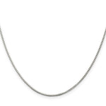 Load image into Gallery viewer, Sterling Silver Rhodium-plated 1.25mm Box Chain