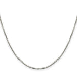 Load image into Gallery viewer, Sterling Silver Rhodium-plated 1.4mm Box Chain