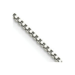 Load image into Gallery viewer, Sterling Silver Rhodium-plated 1.4mm Box Chain