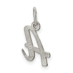 Load image into Gallery viewer, Sterling Silver Rhodium-plated Script Letter Z Initial Letter Charm