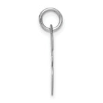 Load image into Gallery viewer, Sterling Silver Rhodium-plated Script Letter E Initial Letter Charm