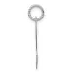 Load image into Gallery viewer, Sterling Silver Rhodium-plated Script Letter R Initial Letter Charm