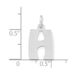 Load image into Gallery viewer, Sterling Silver Bubble Block Initial Letter H Charm