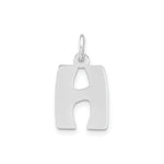 Load image into Gallery viewer, Sterling Silver Bubble Block Initial Letter H Charm