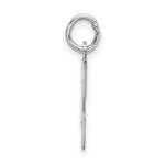 Load image into Gallery viewer, Sterling Silver Rhodium-plated Block Letter E Initial Letter Charm