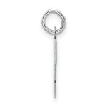 Load image into Gallery viewer, Sterling Silver Rhodium-plated Block Letter F Initial Letter Charm