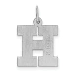 Load image into Gallery viewer, Sterling Silver Rhodium-plated Block Letter H Initial Letter Charm
