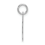 Load image into Gallery viewer, Sterling Silver Rhodium-plated Block Letter J Initial Letter Charm