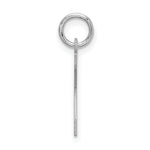 Load image into Gallery viewer, Sterling Silver Rhodium-plated Block Letter K Initial Letter Charm