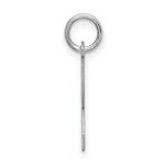 Load image into Gallery viewer, Sterling Silver Rhodium-plated Block Letter R Initial Letter Charm