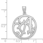 Load image into Gallery viewer, Sterling Silver Fancy Script Initial Letter A Charm